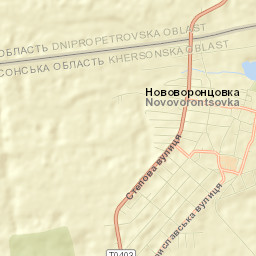 Novovorontsovka Street Map