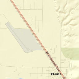 Plains Street Map