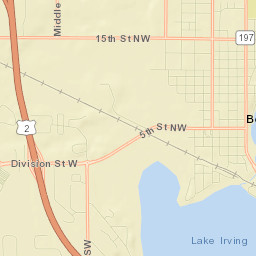 Bemidji Street Map