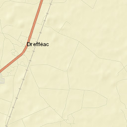 Drefféac Street Map