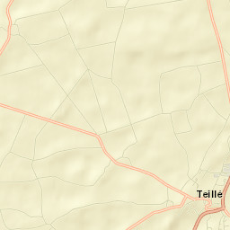 Teillé Street Map
