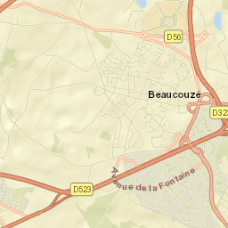 Beaucouzé Street Map
