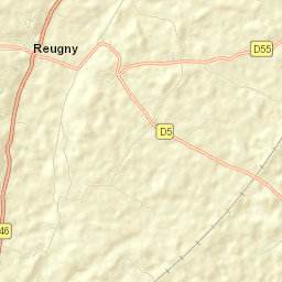 Reugny Street Map