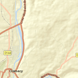 Clamecy Street Map