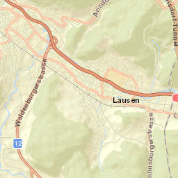 Lausen Street Map