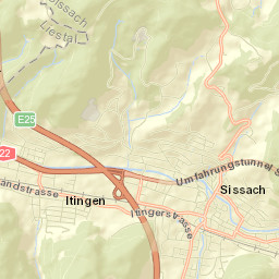 Sissach Street Map