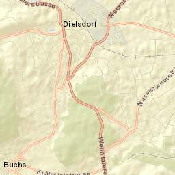 Bezirk Dielsdorf Street Map