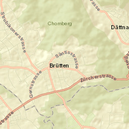 Töss (Kreis 4) / Vorder-Dättnau Street Map
