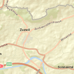 Zuzwil Street Map