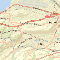 Thal Street Map