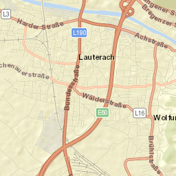 Lauterach Street Map