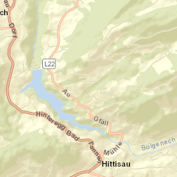 Hittisau Street Map
