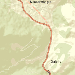 Nesselwängle Street Map