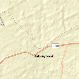 Bakonybánk Street Map