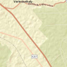 Vérteskethely Street Map