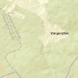 Várgesztes Street Map