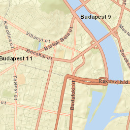 Budapest XI. kerület Street Map