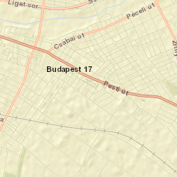 Budapest XVII. kerület Street Map