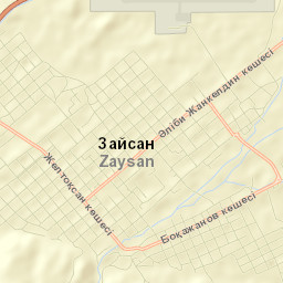 Zaysan Street Map