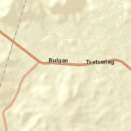 Tsetserleg Street Map
