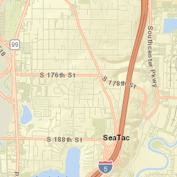 SeaTac Street Map