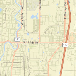 17349-17953 Green River Trail, Tukwila, WA Street Map