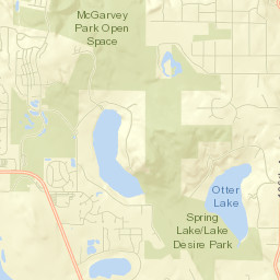 Maple Heights-Lake Desire Street Map