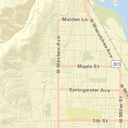 West Wenatchee Street Map