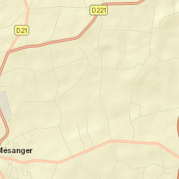 Mésanger Street Map