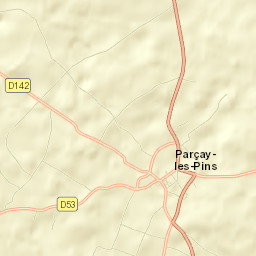 Parçay-les-Pins Street Map