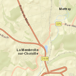 La Membrolle-sur-Choisille Street Map