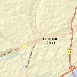 Pocé-sur-Cisse Street Map