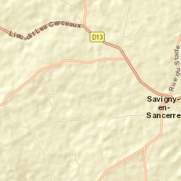 Savigny-en-Sancerre Street Map