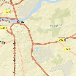 Arc-lès-Gray Street Map