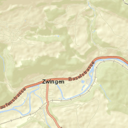 Zwingen Street Map