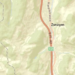 Zunzgen Street Map