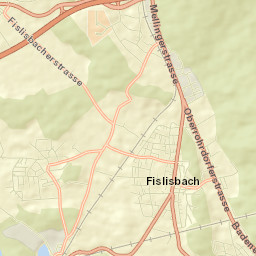 Bezirk Baden Street Map