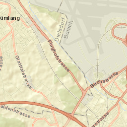 Glattbrugg / Wydacker/Bettacker/Lättenwiesen Street Map