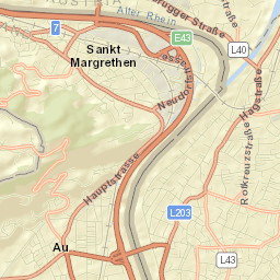 Sankt Margrethen Street Map