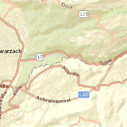 Schwarzach Street Map