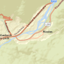 Weissenbach am Lech Street Map