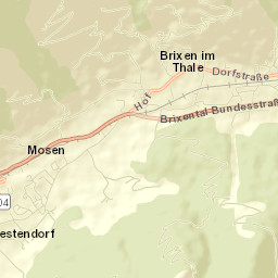 Brixen im Thale Street Map