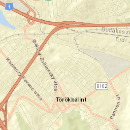 Törökbálint Street Map