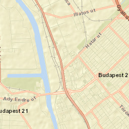Budapest XX. kerület Street Map