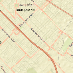 Kispest Street Map