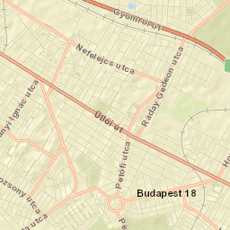 Budapest XVIII. kerület Street Map
