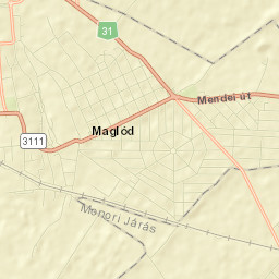Maglód Street Map