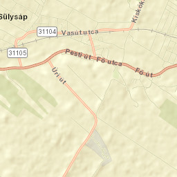 Sülysáp Street Map
