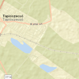 Tápiószecső Street Map