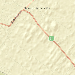 Szentmártonkáta Street Map
